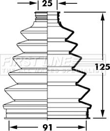 First Line FCB2377 - Bellow, drive shaft autospares.lv