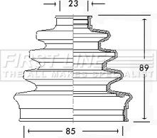 First Line FCB2286 - Bellow, drive shaft autospares.lv