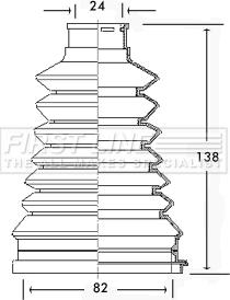 First Line FCB2226 - Bellow, drive shaft autospares.lv