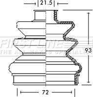 First Line FCB2761 - Bellow, drive shaft autospares.lv