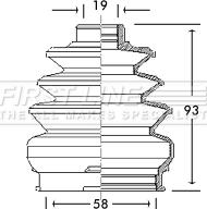 First Line FCB2767 - Bellow, drive shaft autospares.lv