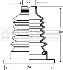 First Line FCB2788 - Bellow, drive shaft autospares.lv