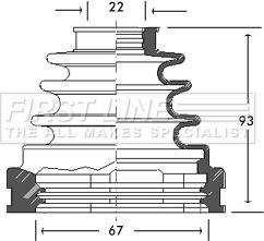 First Line FCB2728 - Bellow, drive shaft autospares.lv