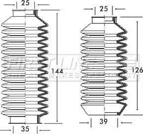 First Line FSG3074 - Bellow Set, steering autospares.lv