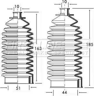 First Line FSG3078 - Bellow Set, steering autospares.lv