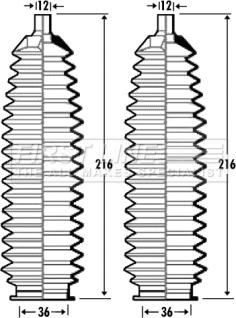 First Line FSG3350 - Bellow Set, steering autospares.lv