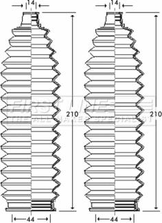First Line FSG3256 - Bellow Set, steering autospares.lv
