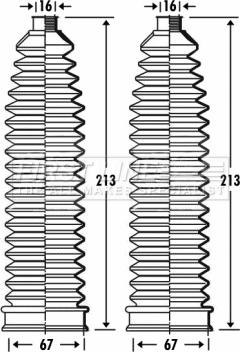 First Line FSG3279 - Bellow Set, steering autospares.lv