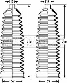 First Line FSG3274 - Bellow Set, steering autospares.lv