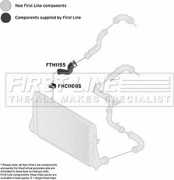 First Line FTH1155 - Charger Intake Air Hose autospares.lv