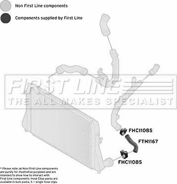 First Line FTH1167 - Charger Intake Air Hose autospares.lv