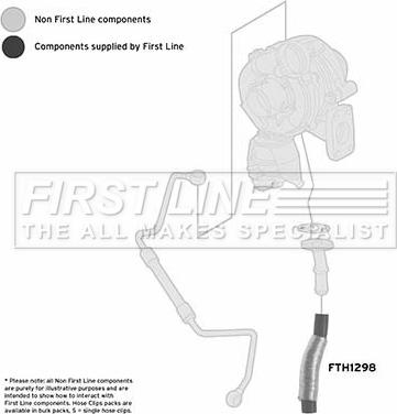 First Line FTH1298 - Charger Intake Air Hose autospares.lv