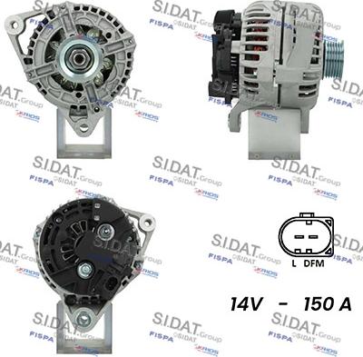 Fispa A12BH0906A2 - Alternator autospares.lv