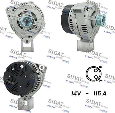 Fispa A12BH0935A2 - Alternator autospares.lv