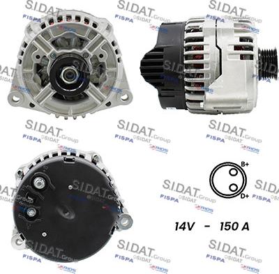 Fispa A12BH0938A2 - Alternator autospares.lv