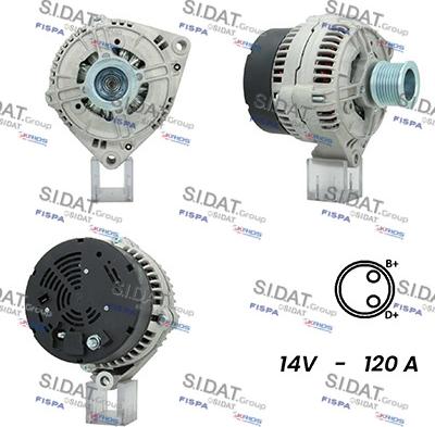 Fispa A12BH0933A2 - Alternator autospares.lv