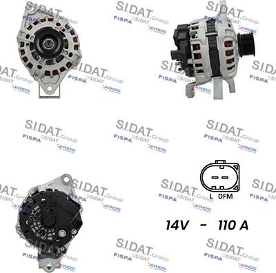 Fispa A12BH0924A2 - Alternator autospares.lv