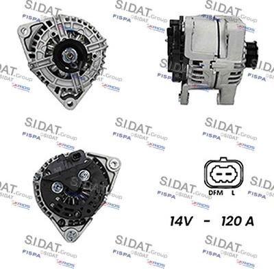 Fispa A12BH0459A2 - Alternator autospares.lv