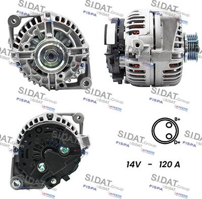 Fispa A12BH0456A2 - Alternator autospares.lv