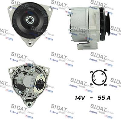 Fispa A12BH0409A2 - Alternator autospares.lv