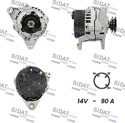 Fispa A12BH0404A2 - Alternator autospares.lv