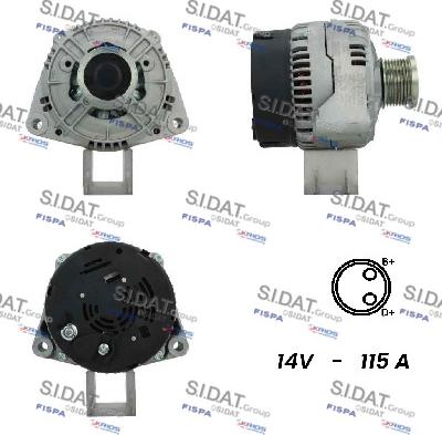 Fispa A12BH0431A2 - Alternator autospares.lv