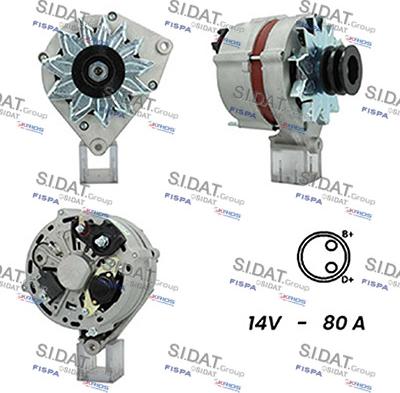 Fispa A12BH0597A2 - Alternator autospares.lv