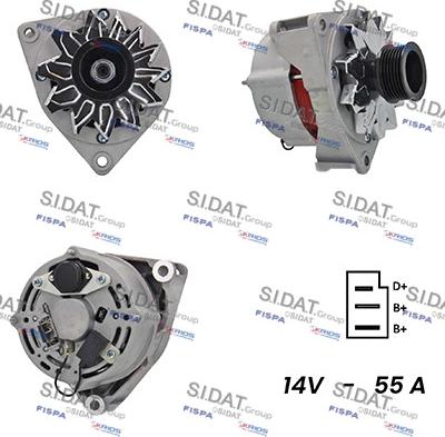 Fispa A12BH0548A2 - Alternator autospares.lv