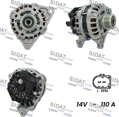 Fispa A12BH0543A2 - Alternator autospares.lv