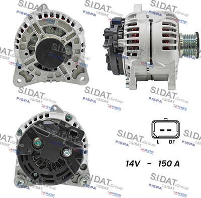 Fispa A12BH0577A2 - Alternator autospares.lv