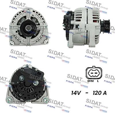 Fispa A12BH0644A2 - Alternator autospares.lv