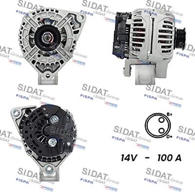 Fispa A12BH0634A2 - Alternator autospares.lv