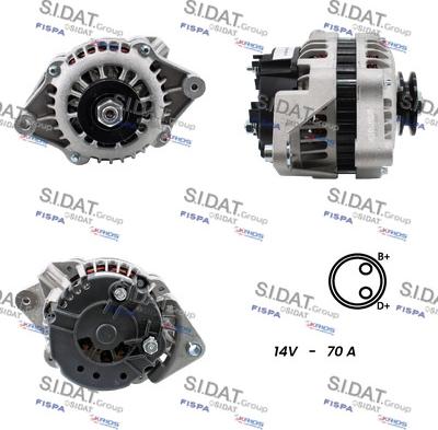 Fispa A12BH0637A2 - Alternator autospares.lv