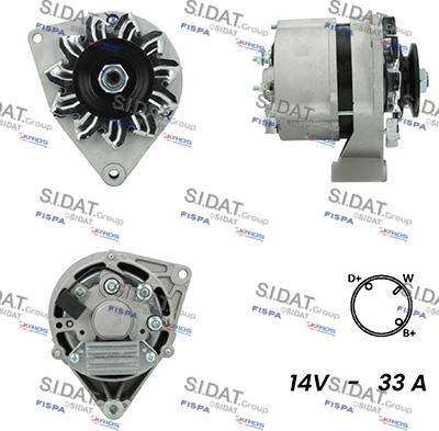 Fispa A12BH0041A2 - Alternator autospares.lv