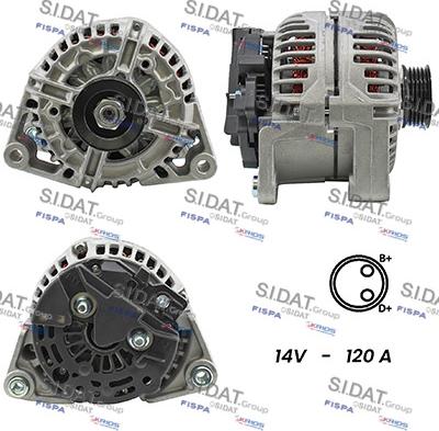 Fispa A12BH0068A2 - Alternator autospares.lv