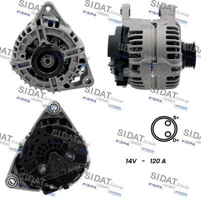 Fispa A12BH0068 - Alternator autospares.lv