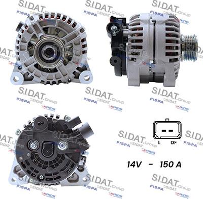 Fispa A12DR1225A2 - Alternator autospares.lv