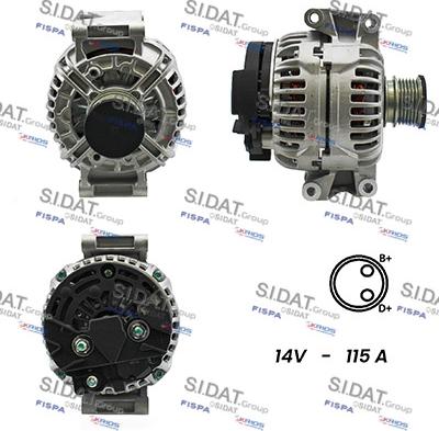 Fispa A12BH0140A2 - Alternator autospares.lv