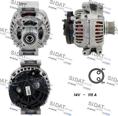 Fispa A12BH0140 - Alternator autospares.lv