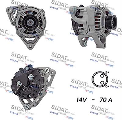 Fispa A12BH0111A2 - Alternator autospares.lv