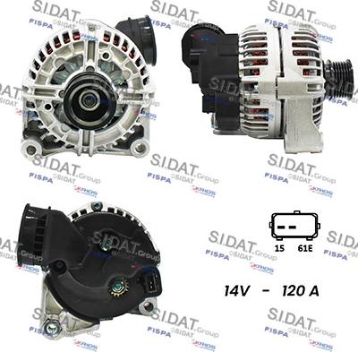 Fispa A12BH0122A2 - Alternator autospares.lv