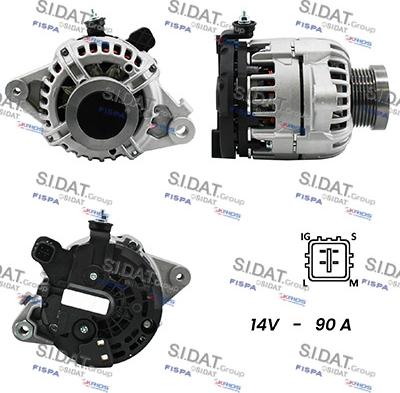 Fispa A12BH0176A2 - Alternator autospares.lv