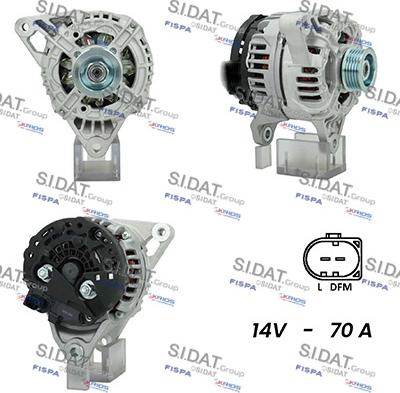 Fispa A12BH0842A2 - Alternator autospares.lv