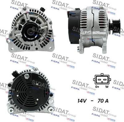 Fispa A12BH0834A2 - Alternator autospares.lv