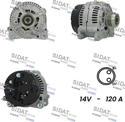 Fispa A12BH0838A2 - Alternator autospares.lv