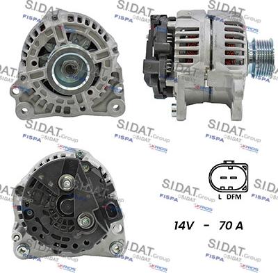 Fispa A12BH0398A2 - Alternator autospares.lv