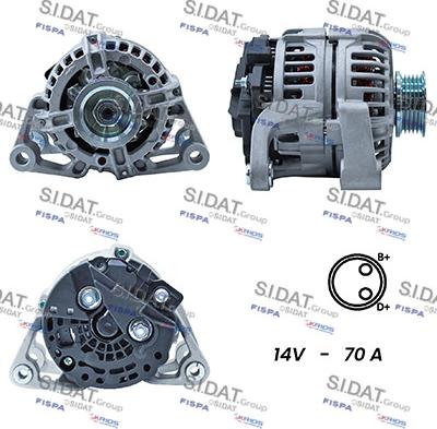 Fispa A12BH0349A2 - Alternator autospares.lv