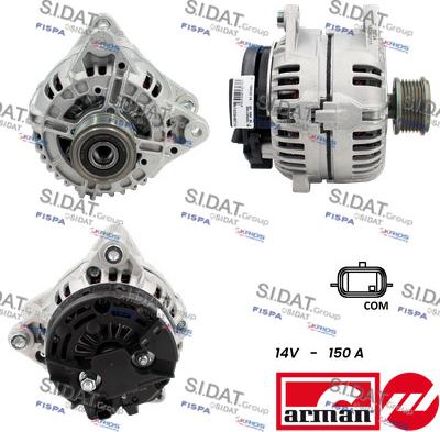 Fispa A12BH0291AS - Alternator autospares.lv