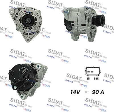 Fispa A12BH0244A2 - Alternator autospares.lv