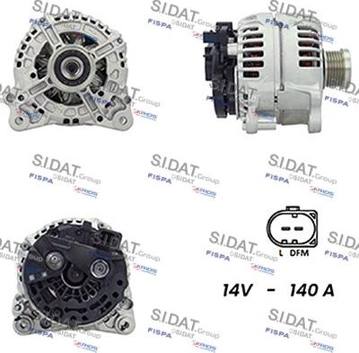 Fispa A12BH0255A2 - Alternator autospares.lv